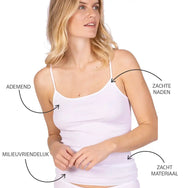 Nina von C Nina von C dames spaghetti hemd biologisch katoen