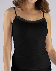 Nina von C Nina von C dames spaghetti hemd kant - Modal