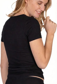 Nina von C Nina von C dames T-shirt biologisch katoen zwart
