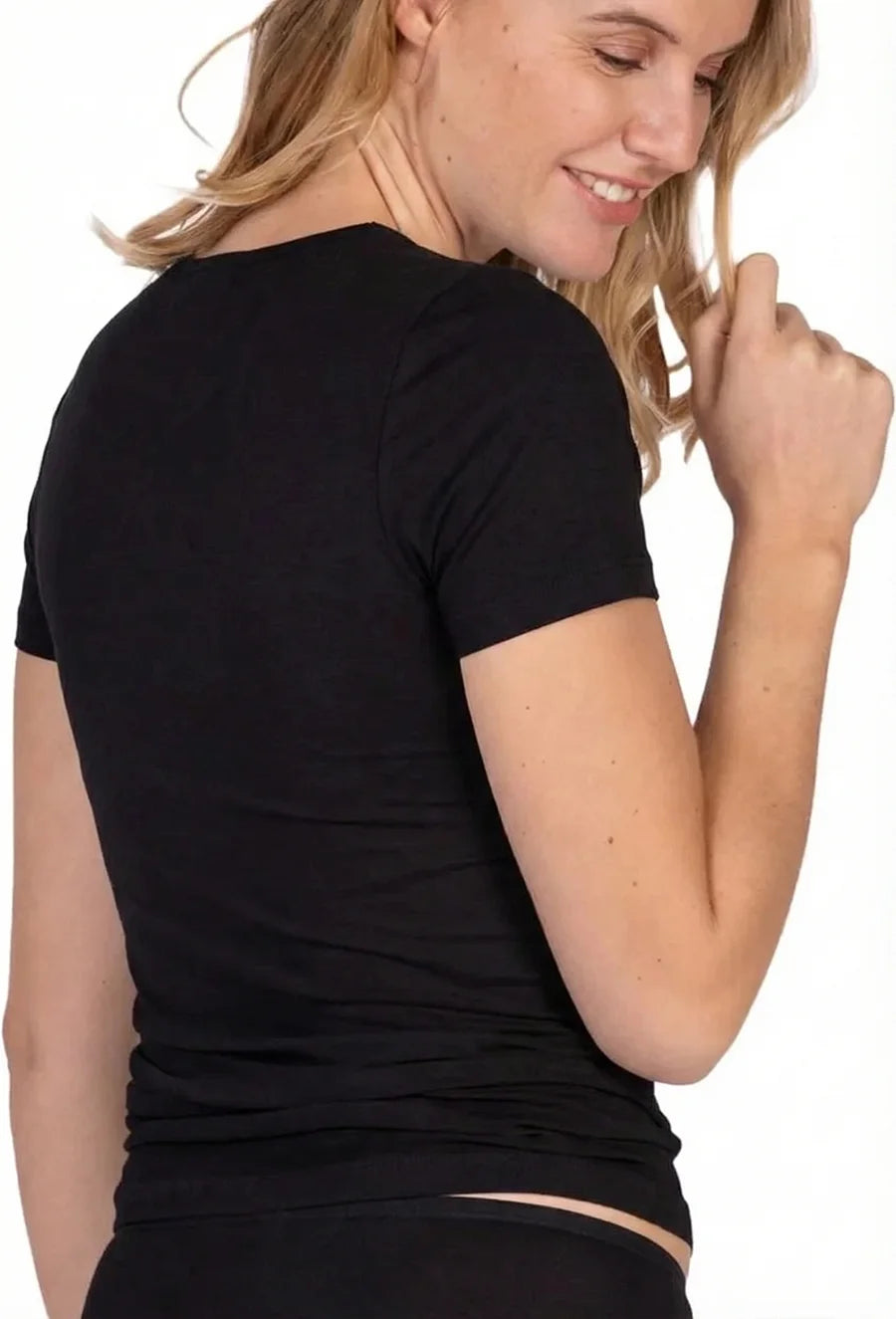 Nina von C Nina von C dames T-shirt biologisch katoen zwart