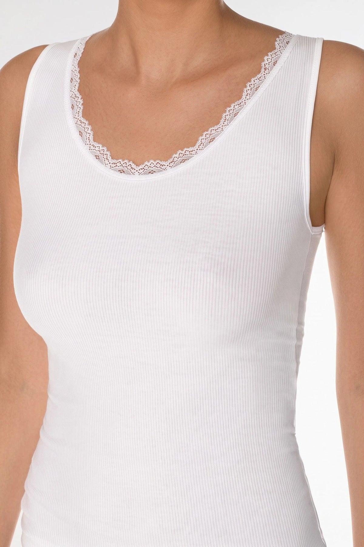 Nina von C Nina von C rib dames hemd kant - Body & Soul