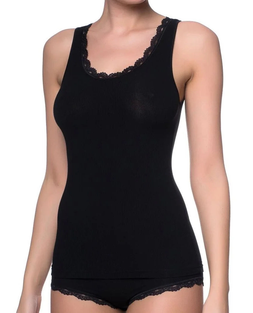 Nina von C Nina von C rib dames hemd kant - Body & Soul