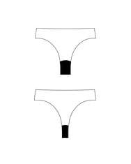 NOMI Moodies Menstruatie string dames - Light - Naadloze string