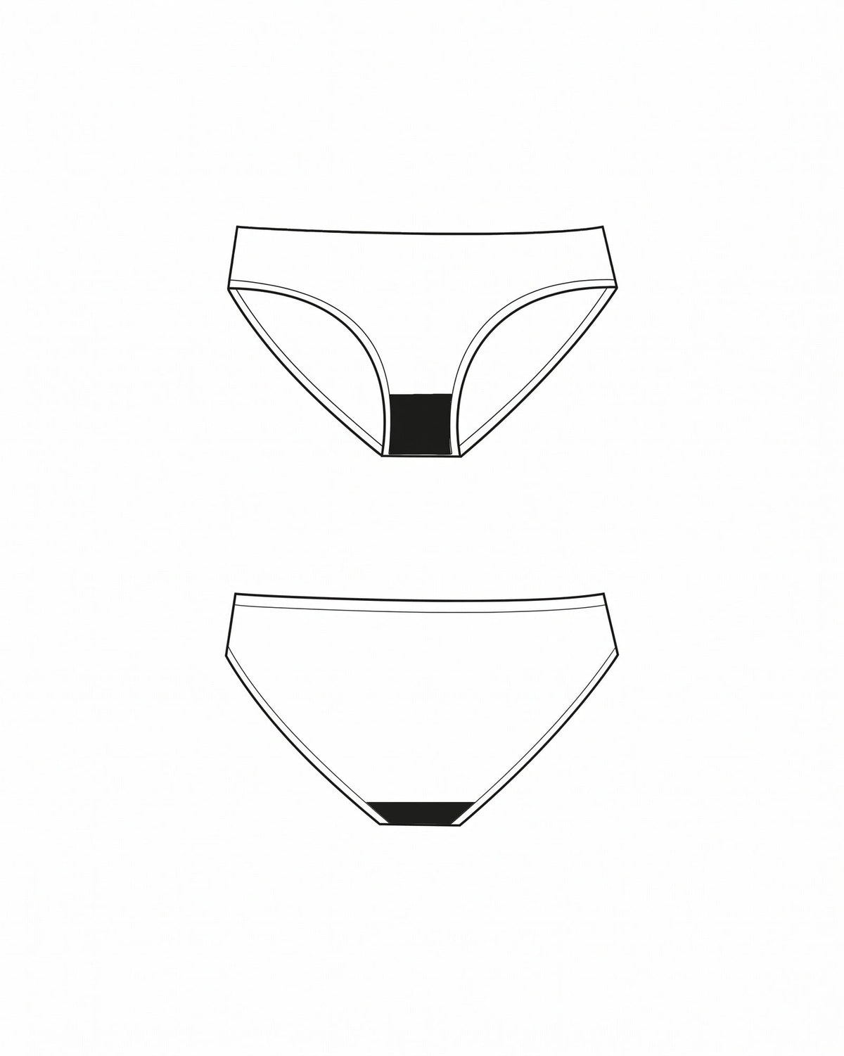 NOMI Moodies Menstruatie zwem bikini broekje dames - Licht - Zwemkleding