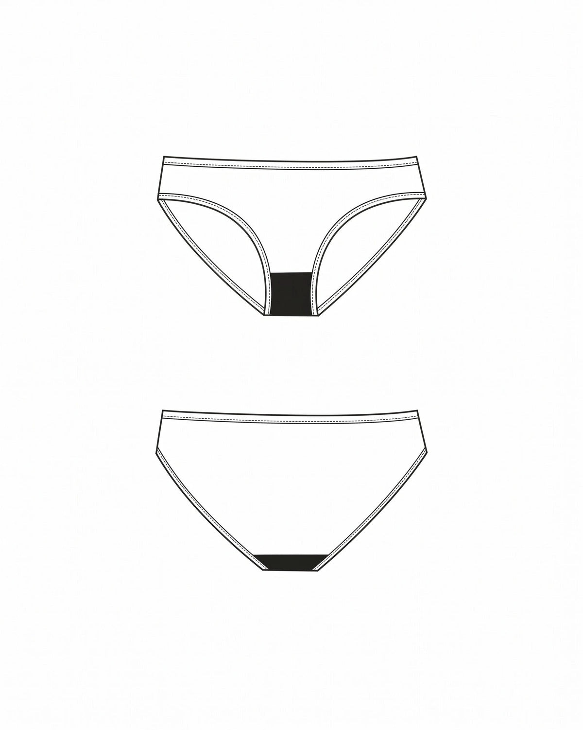 NOMI Moodies Menstruatie zwem bikini broekje dames - Licht - Zwemkleding