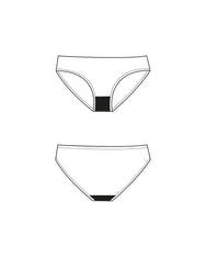 NOMI Moodies Menstruatie zwem bikini broekje dames - Licht - Zwemkleding