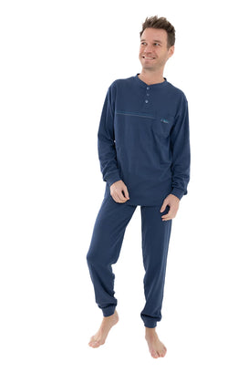 Outfitter heren pyjama - dikke Katoen - London