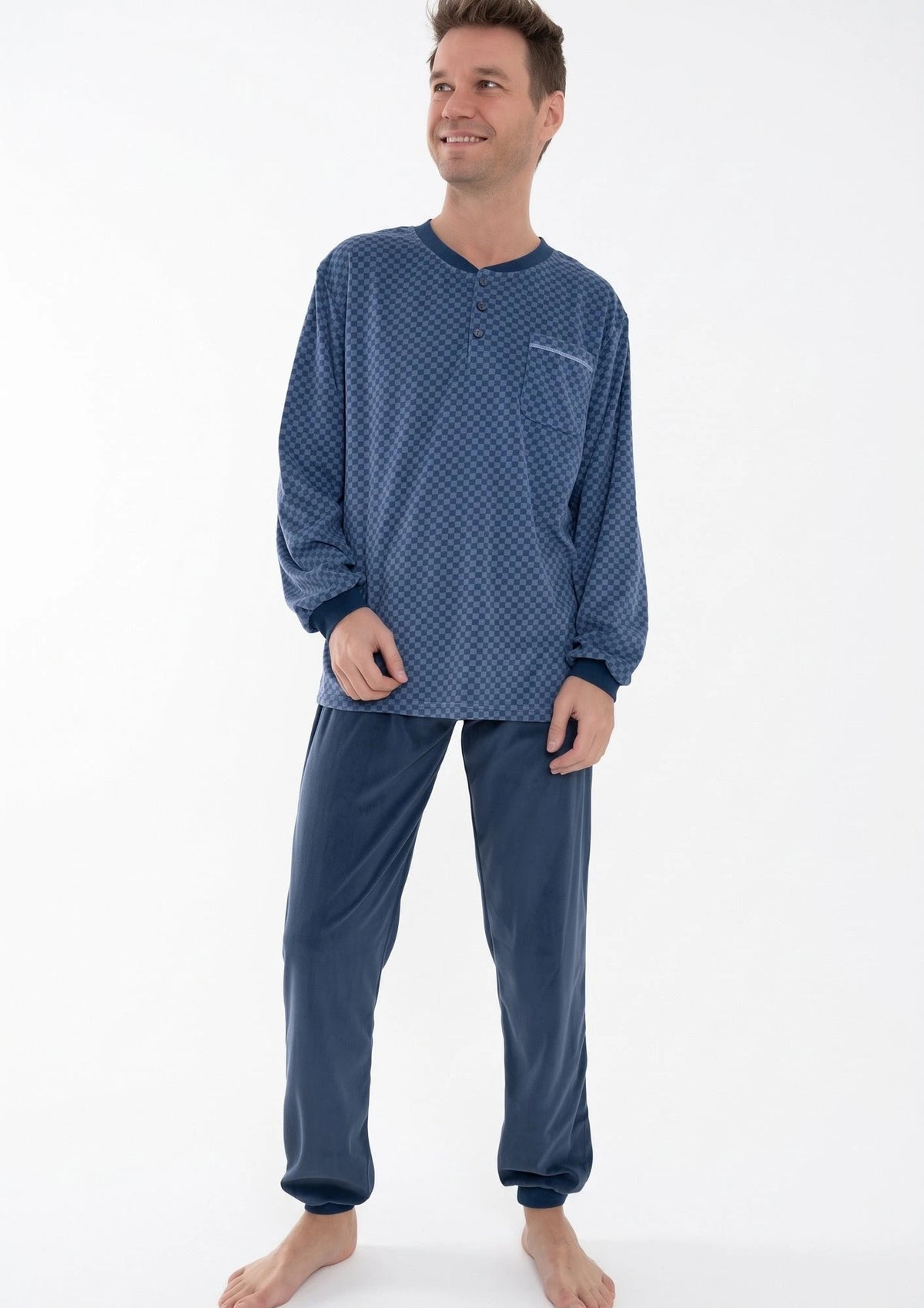 Outfitter velours heren pyjama - Board