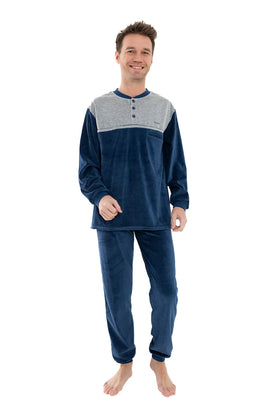 Outfitter velours heren pyjama - Camp