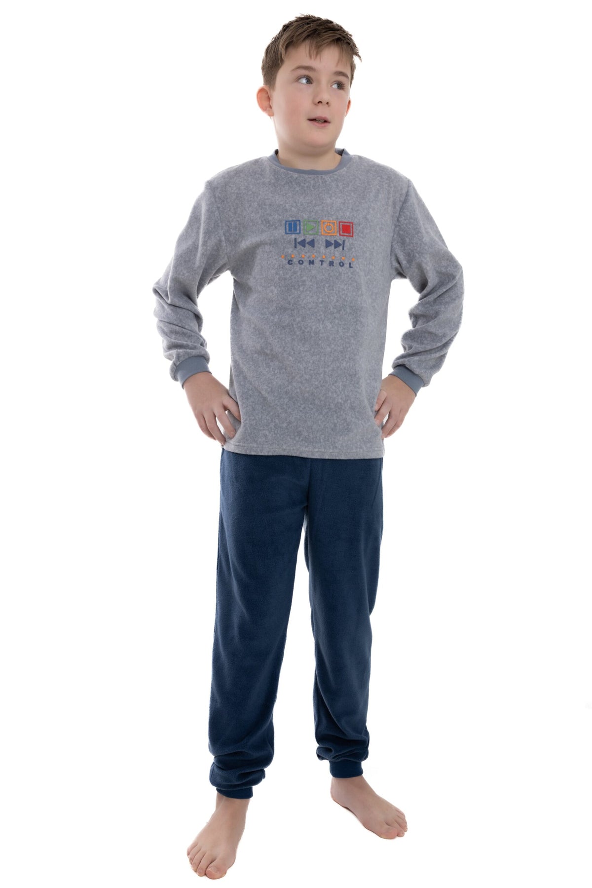 Outfitter polar fleece jongens pyjama - Control