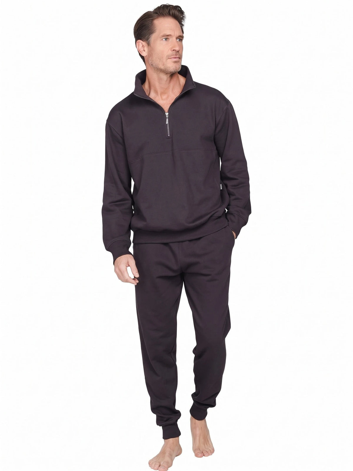 Pastunette heren Huispak - Zipper - Antraciet