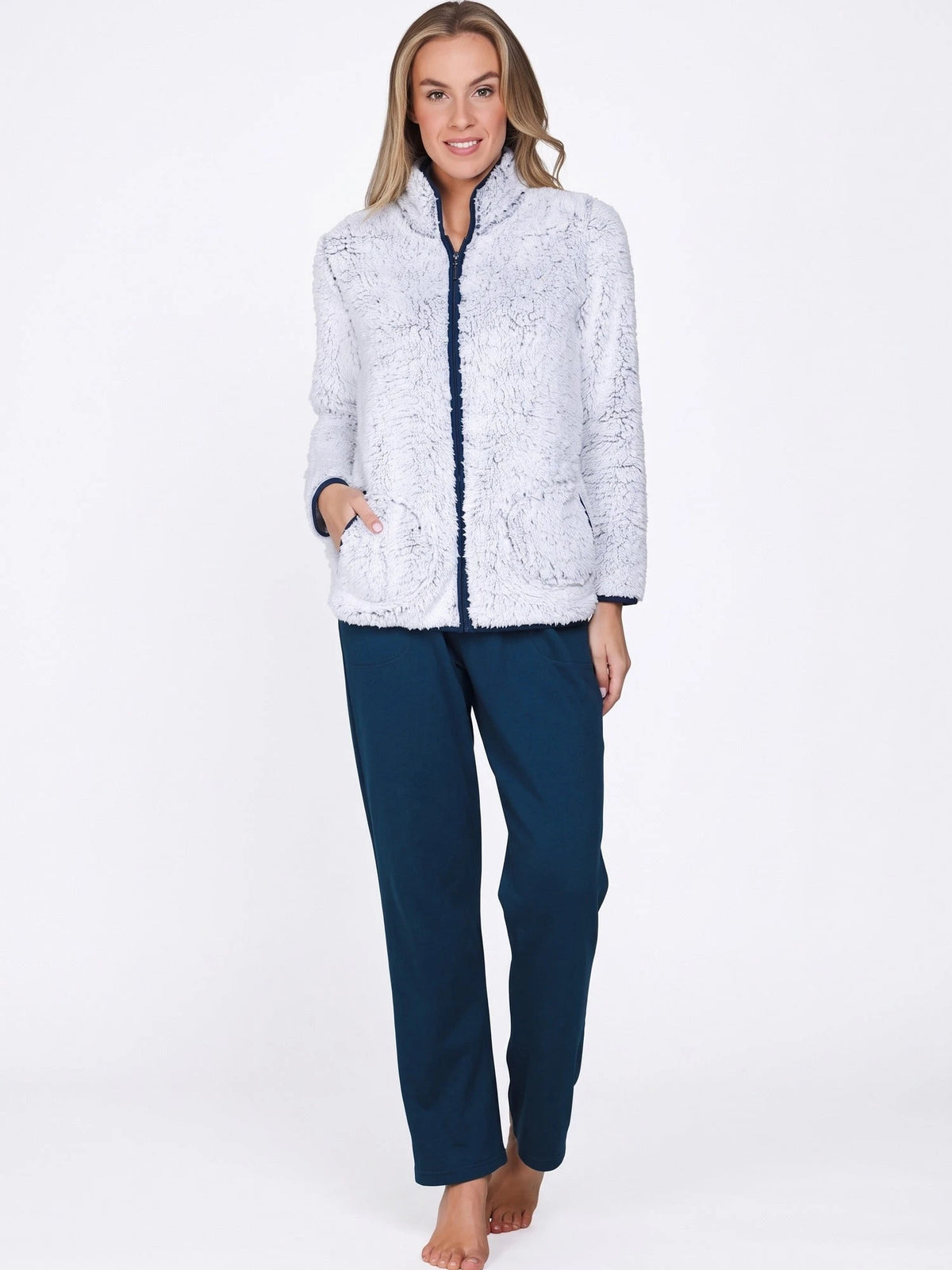 Pastunette Teddy Huispak Dames Fleece - Blue