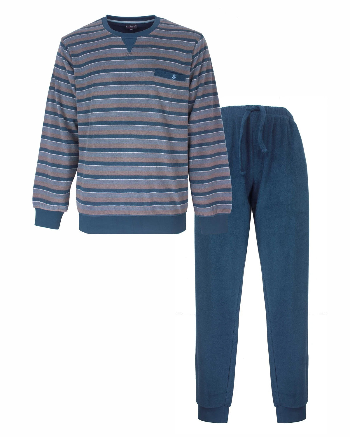 Paul Hopkins Badstof pyjama heren - Petrol