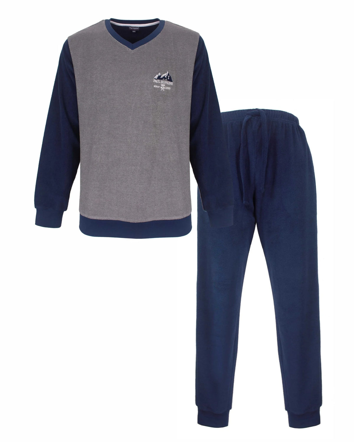 Paul Hopkins Badstof pyjama heren - Grijs