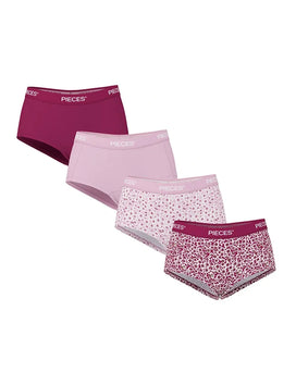 Pieces 4-Pack Dames shorts - Solid