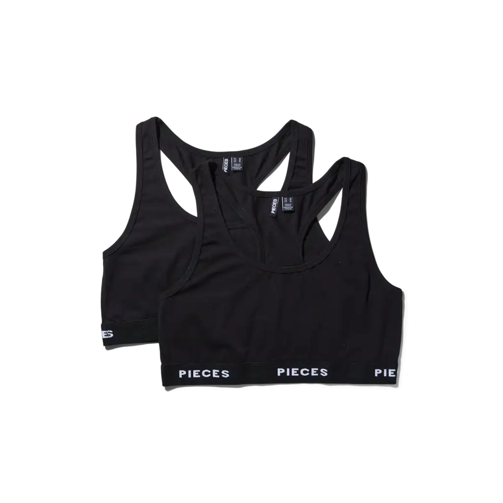 Pieces Pieces 2-Pack Bustier dames Top - Zonder vulling