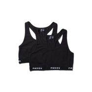 Pieces Pieces 2-Pack Bustier dames Top - Zonder vulling