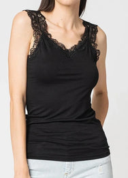Pieces Pieces 2-Pack dames hemd kant - Lace Top - Barbera