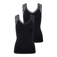 Pieces Pieces 2-Pack dames hemd kant - Lace Top - Barbera