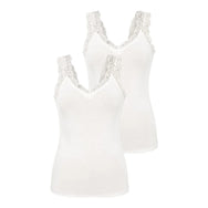 Pieces Pieces 2-Pack dames hemd kant - Lace Top - Barbera