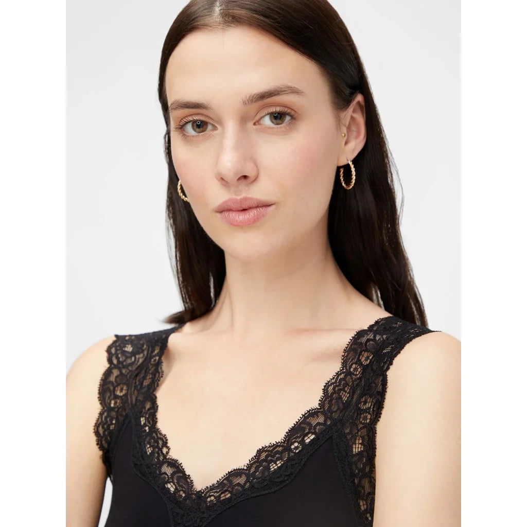 Pieces Pieces 2-Pack dames hemd kant - Lace Top - Barbera