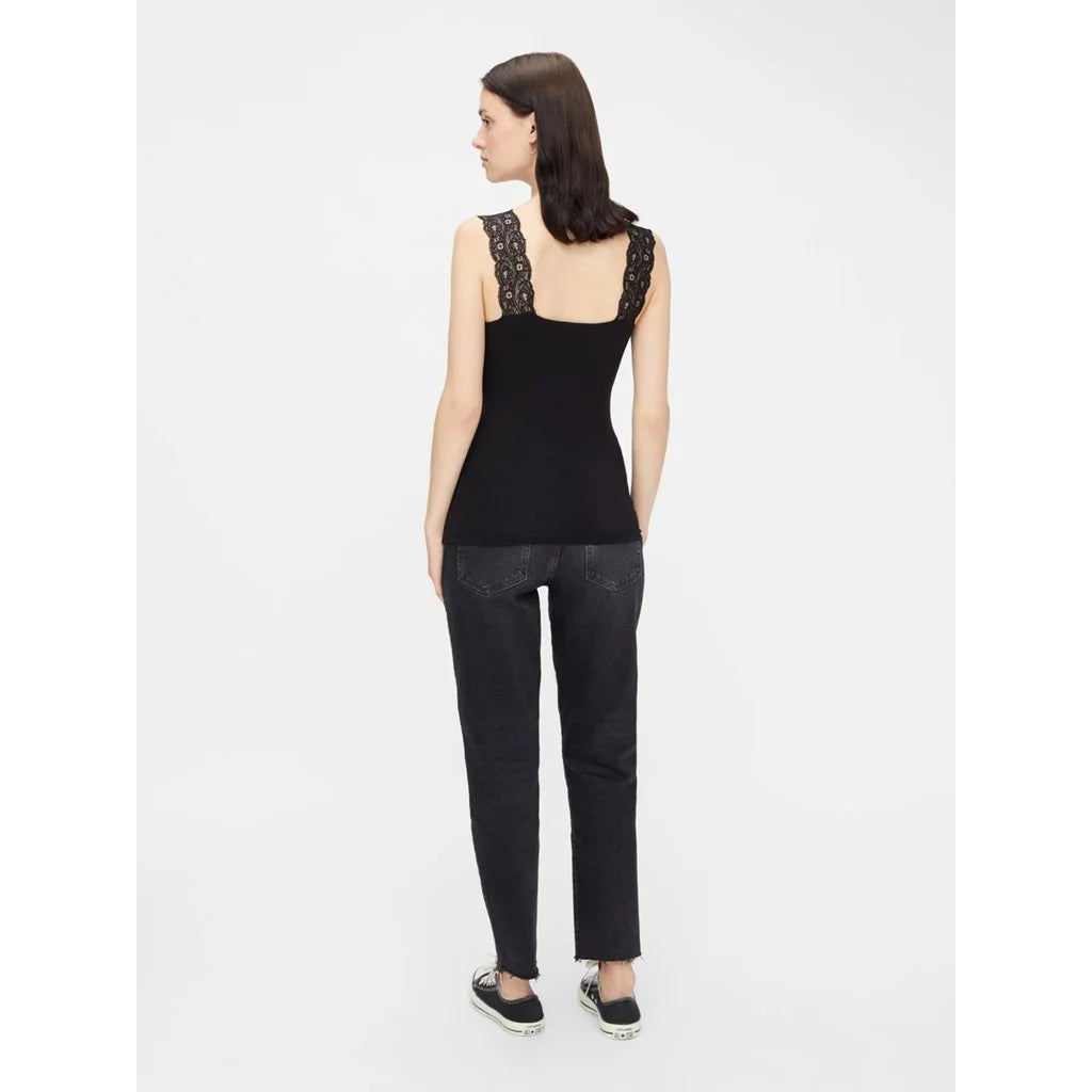 Pieces Pieces 2-Pack dames hemd kant - Lace Top - Barbera