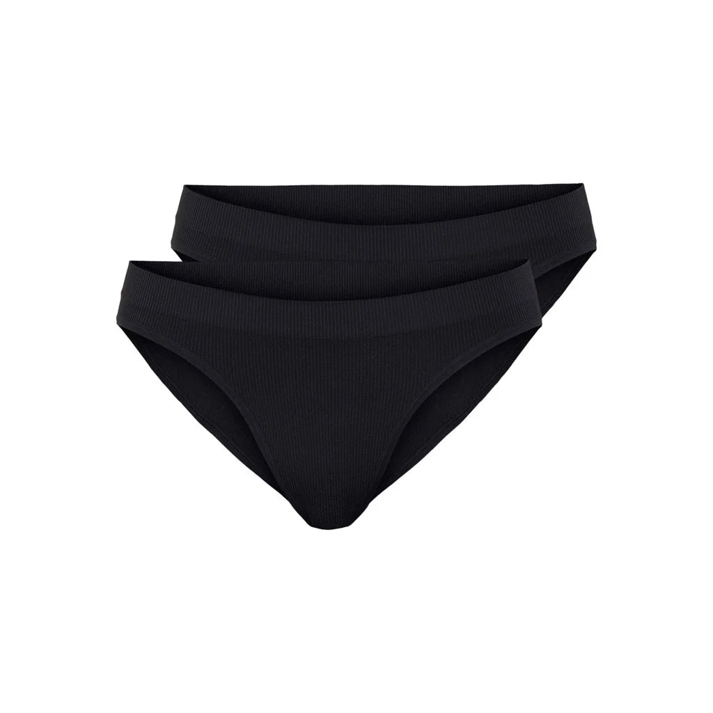 Pieces Pieces 2-Pack dames high leg lips - Rib