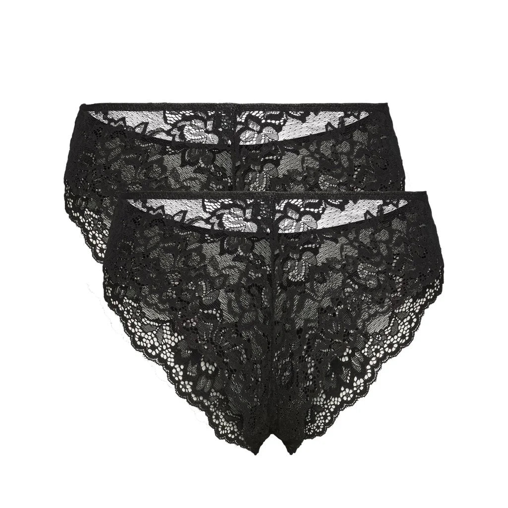 Pieces Pieces 2-Pack dames slips kant - Lace Wide Brief - Lina