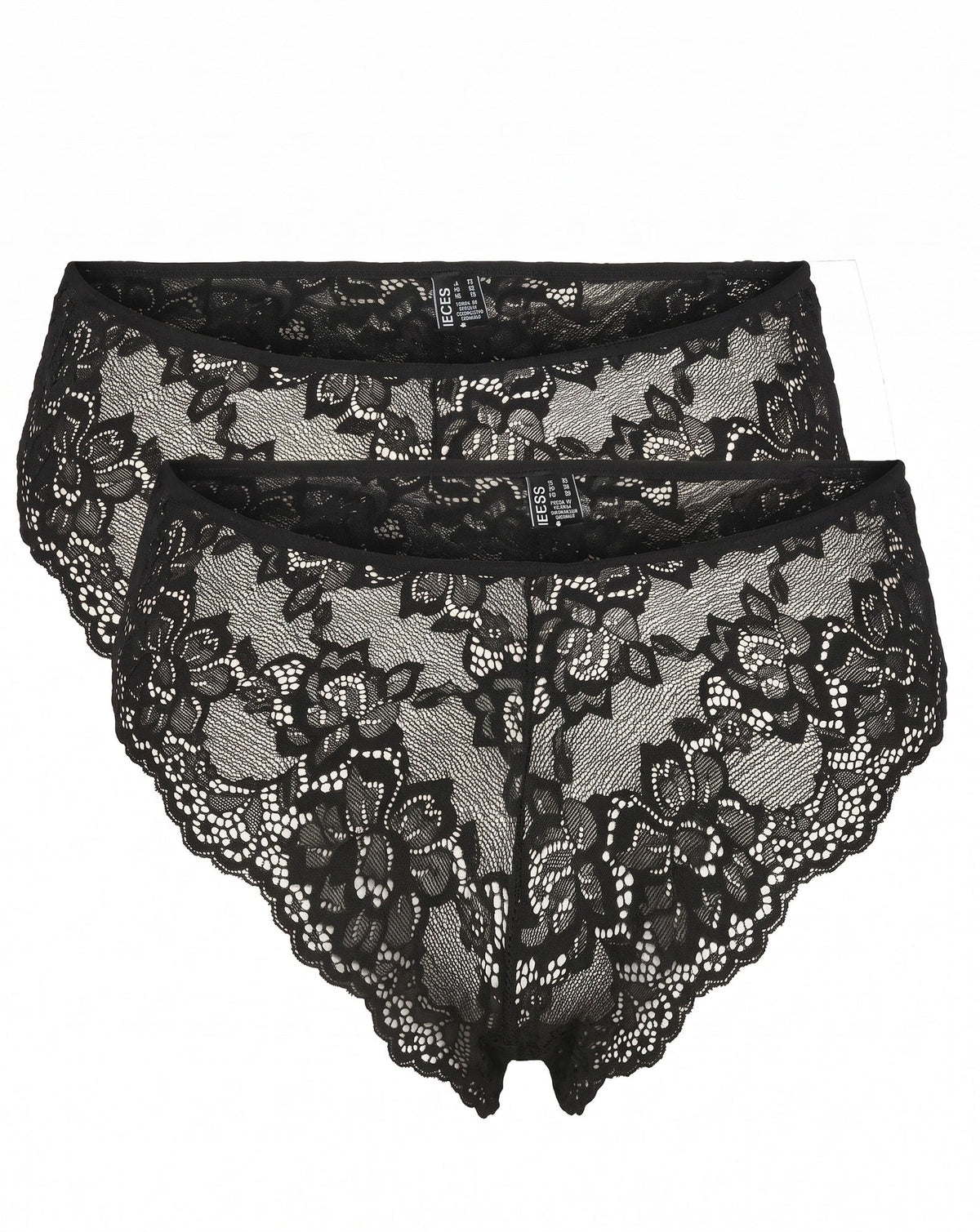 Pieces Pieces 2-Pack dames slips kant - Lace Wide Brief - Lina