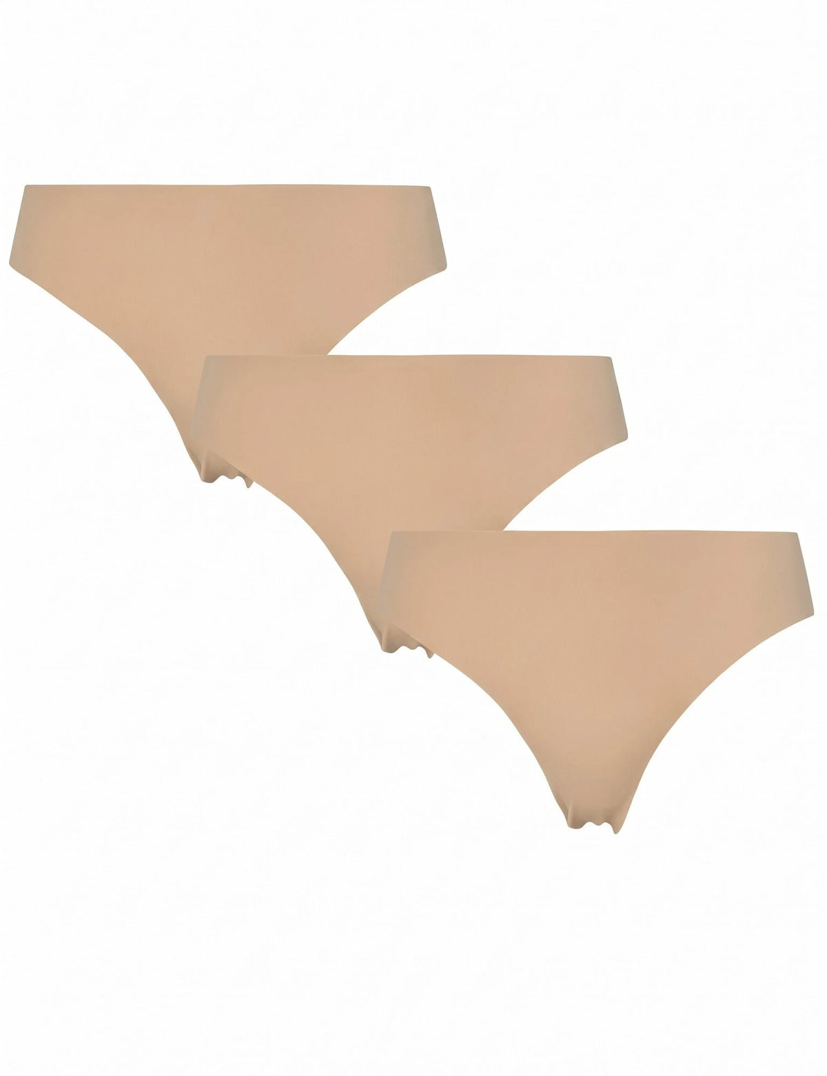 Pieces Pieces 3-pack naadloze dames string - invisible