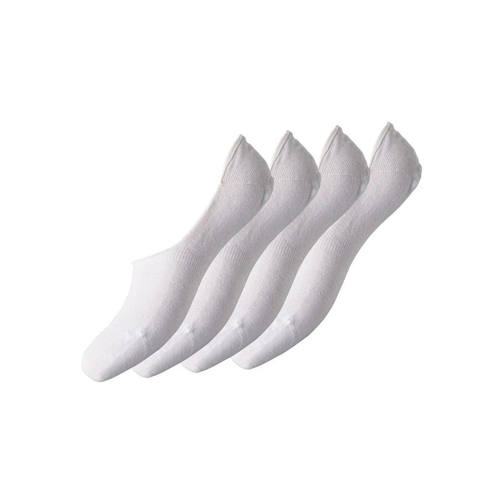 Pieces Pieces 4-paar invisible footies sneaker sokken