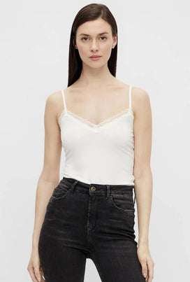 Pieces Pieces dames hemd kant - Lace singlet kate