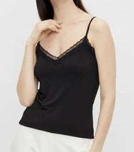 Pieces Pieces dames hemd kant - Lace singlet kate