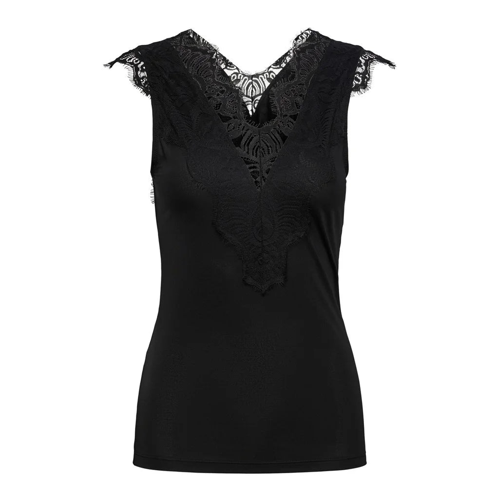 Pieces Pieces dames hemd kant - Lace top Ilu
