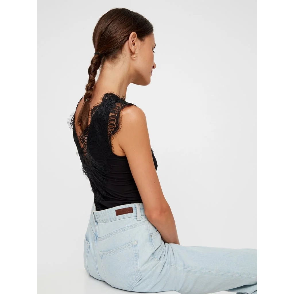 Pieces Pieces dames hemd kant - Lace top Ilu