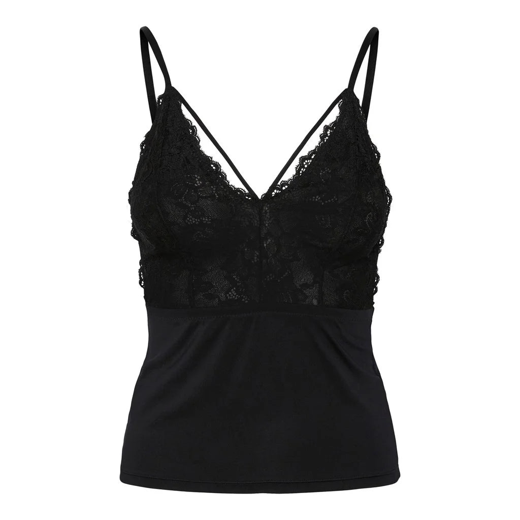 Pieces Pieces dames hemd kant - Lace top Nichelle