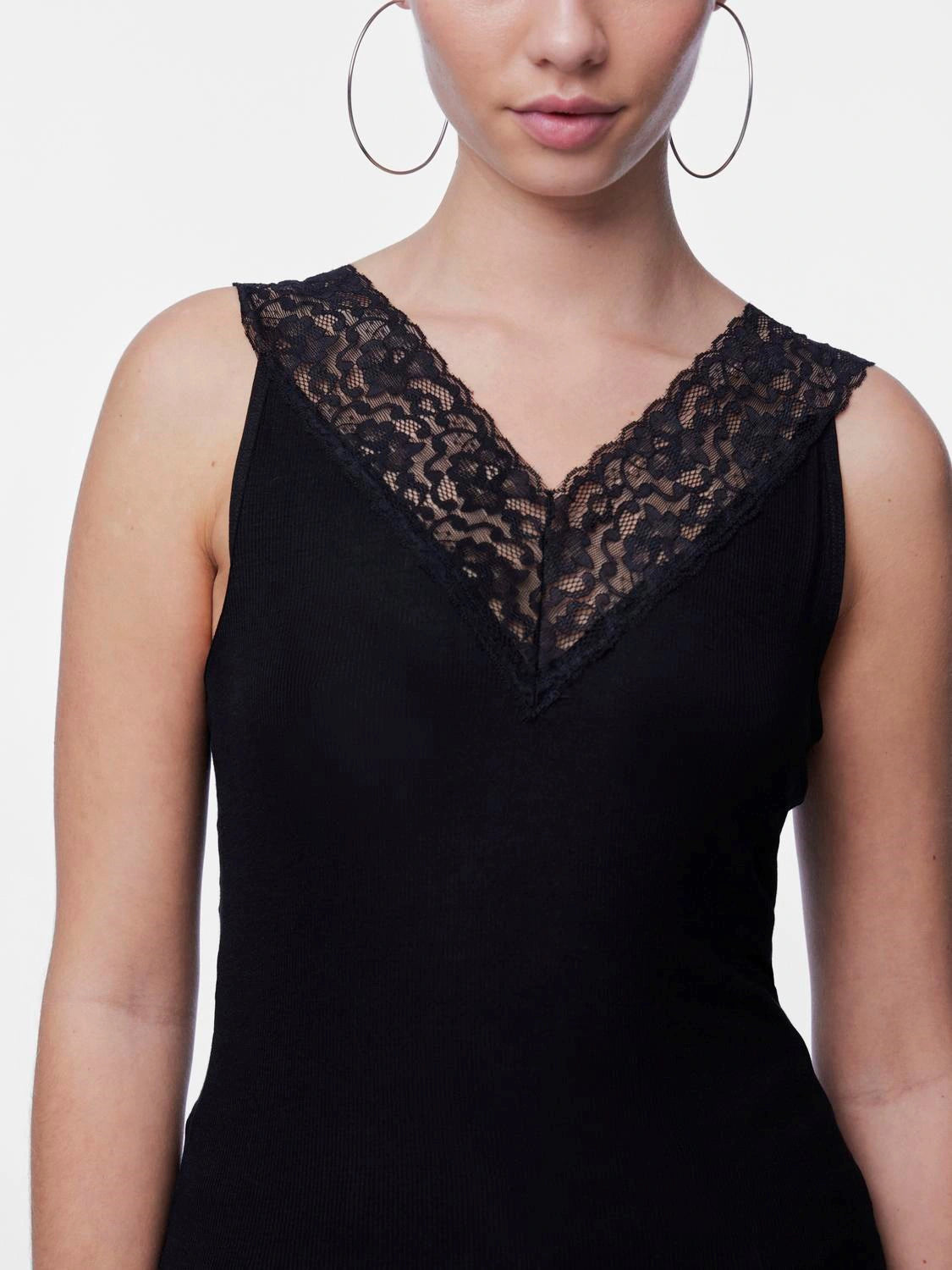 Pieces Pieces dames hemd kant - Lace top Siri