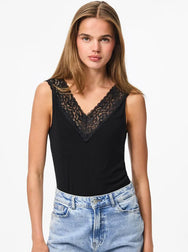 Pieces Pieces dames hemd kant - Lace top Siri