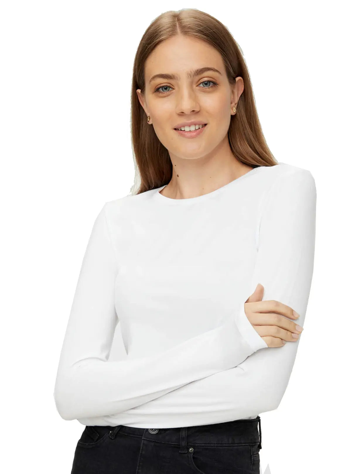 Pieces Pieces dames ondershirt lange mouw - Long Tee