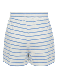 Pieces Pieces dames pyjama korte broek - Zomer shorts - Blauw gestreept