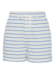 Pieces Pieces dames pyjama korte broek - Zomer shorts - Blauw gestreept
