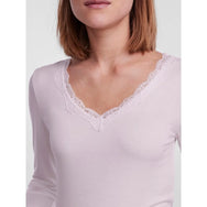 Pieces Pieces dames shirt Kant lange mouw - Barbera