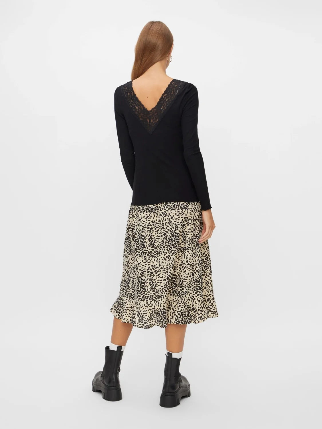 Pieces Pieces dames shirt Kant lange mouw - Siri