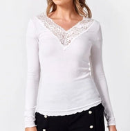 Pieces Pieces dames shirt Kant lange mouw - Siri