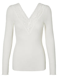 Pieces Pieces dames shirt Kant lange mouw - Siri