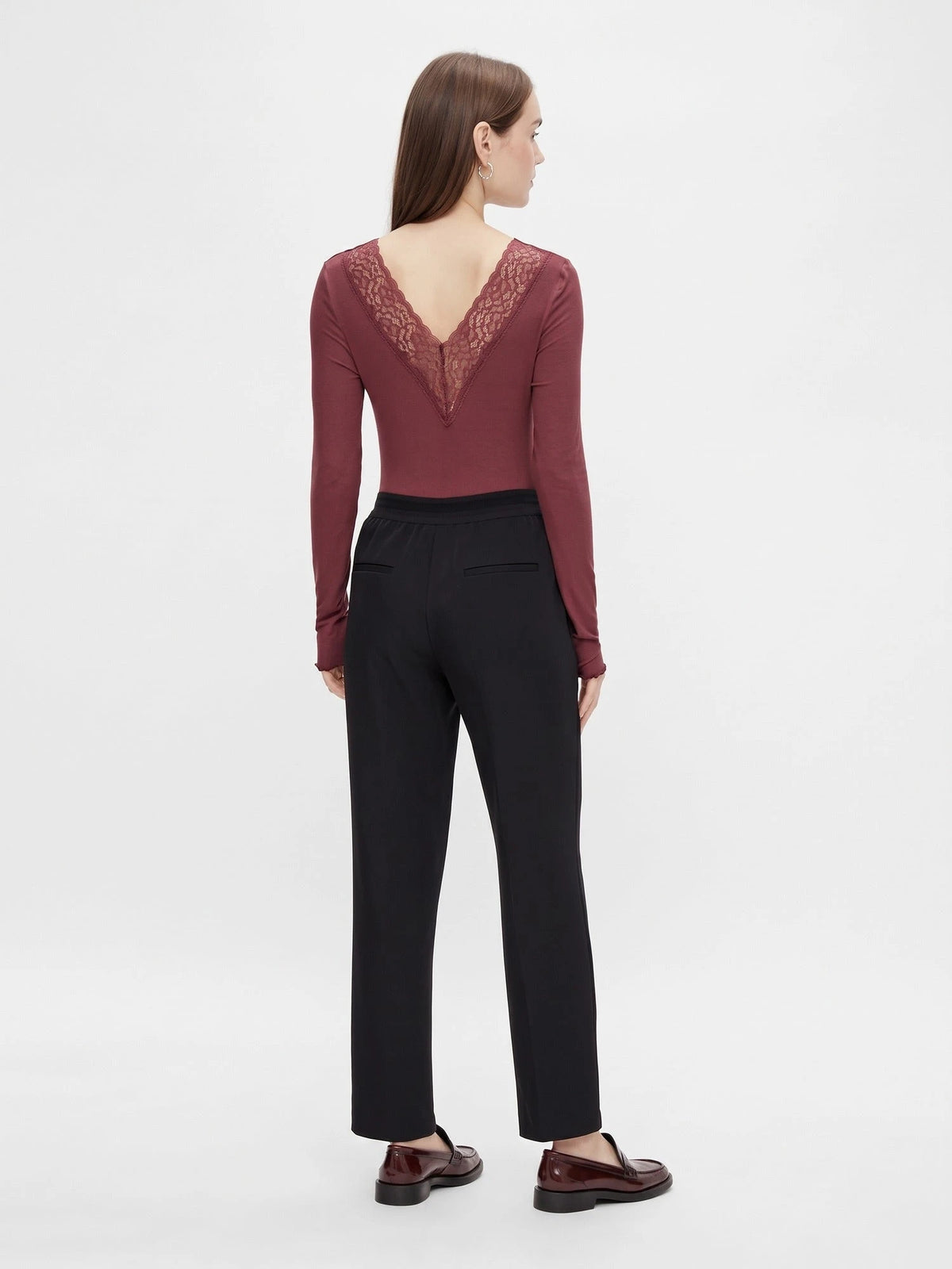 Pieces Pieces dames shirt Kant lange mouw - Siri