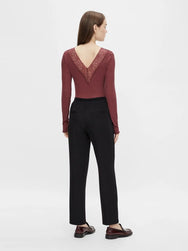 Pieces Pieces dames shirt Kant lange mouw - Siri