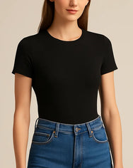 Pieces Pieces Gladde body korte mouw - PCADINA