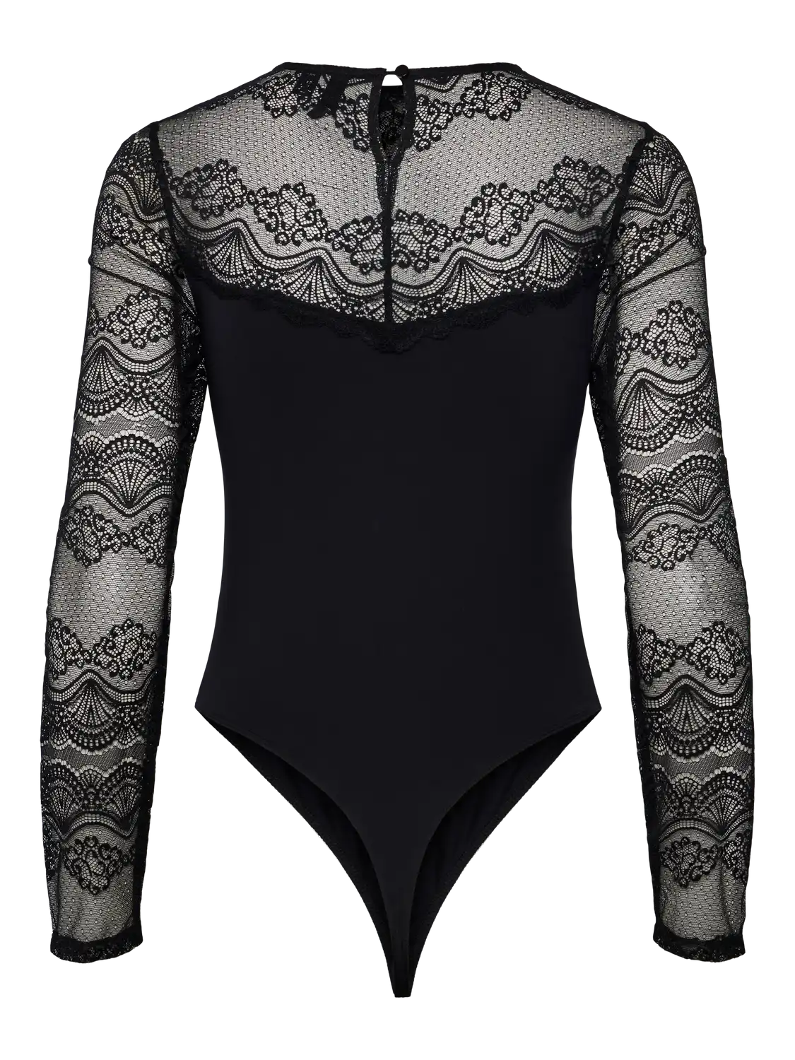 Pieces Pieces kanten body dames - Lace top Sinna - Zwart