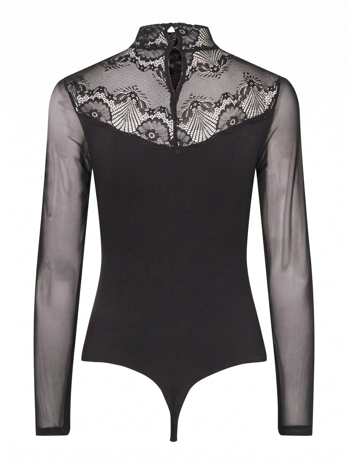 Pieces Pieces kanten body lange mouw- Naya Bodystocking